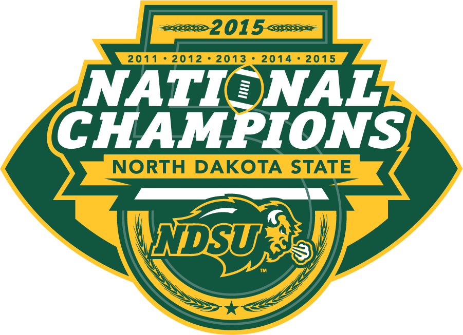 North Dakota State Bison 2015 Champion Logo t shirts iron on transfers